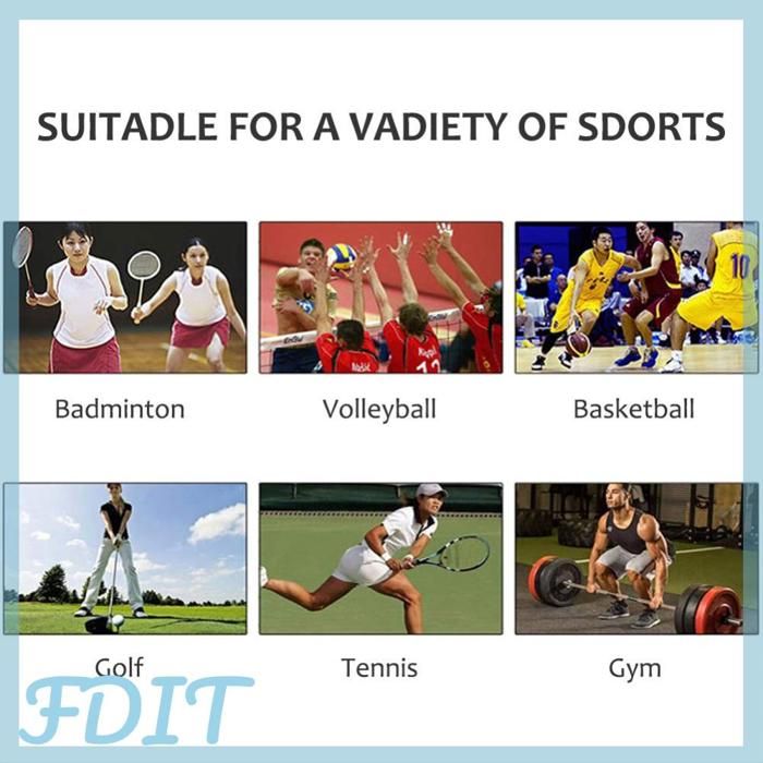 PATIKIL – 2 Bandes De Poignet Sport Noir/blanc, 9x8 Cm, Respirantes, Absorbantes Pour Tennis, Basket, Running