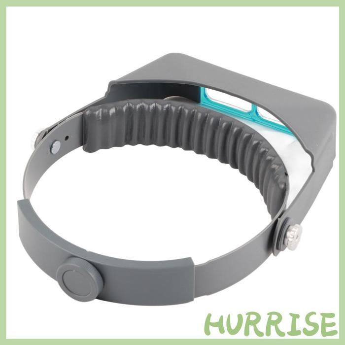 Grossissante avec Éclairage LED, Loupe de tête à LED, Lunette de Précision avec 4 Lentilles Amovibles, pour Lecture Bijoutier Couture Bricolage, Grossissements de 10X 15X 20X 25X