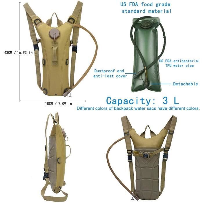 Angulo Poche a Eau camelbak Camelbak Militaire Molle Camelbak Militaire Poche a Eau Salomon Pack d hydratation Kamelback 23 Cdiscount