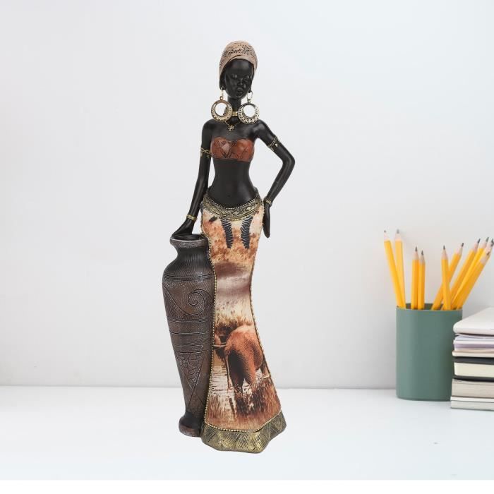 Décoration Intérieure Résine Statue Décorative Casablanca XXL - Visage Multicolore En Résine Et Métal - 64 Cm Statue Visage Artistique