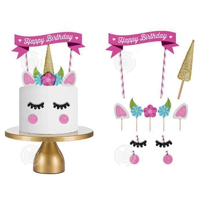 Acheter Les fournitures de fête d'anniversaire en train comprennent une  décoration de gâteau, une bannière et des ballons.