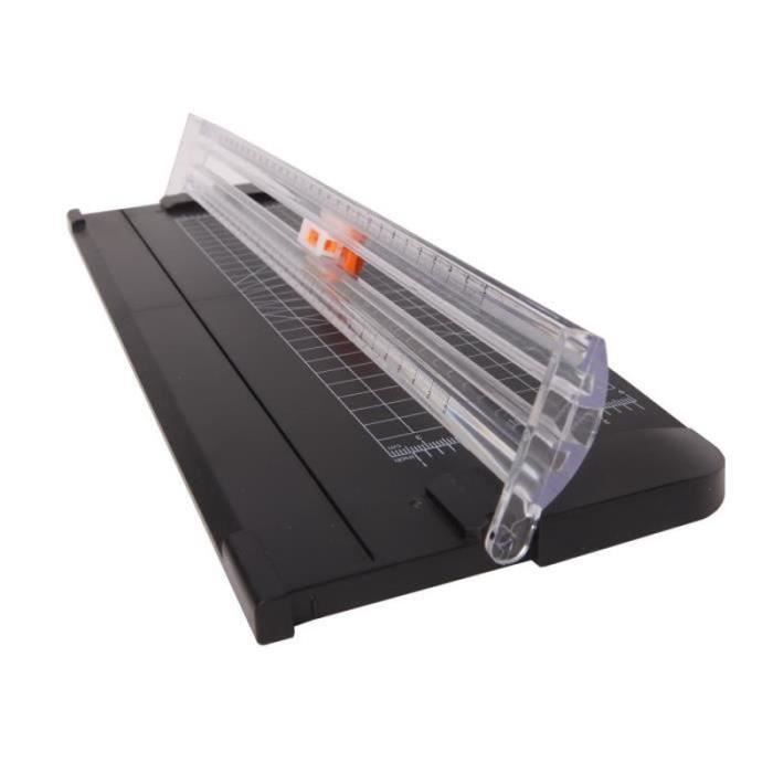 Massicot Guillotine A4 12 Pouces - Lame Remplaçable - Coupe Jusqu'à 12 Feuilles - Avec Mesure Précise