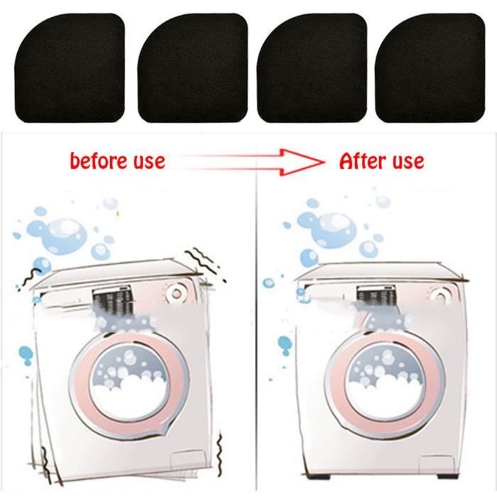 4PCS -Coussin Anti Vibration pour Machine à laver,Anti  choc,antidérapant,pieds,tapis sur mesure,réfrigérateur,protection de me