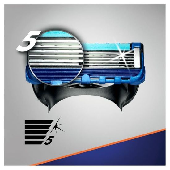 Lot De 4 Lames Gillette Proglide / Fusion 5 - Recharge Originale Pour Rasoir, Lames 5 Fois