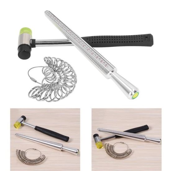 Baguier Portable Réutilisable - Outil De Mesure Des Doigts Pour Bagues (fiançailles, Mariage) - Règle Plastique 11,5 Cm