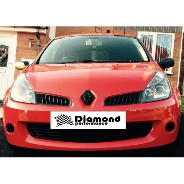 GLOSS BLACK badge logo COVERS for Renault Clio 5 20192021 front