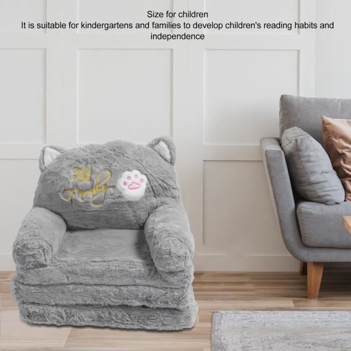 ROBA Mini Canapé Enfant en Velours Lil Sofa - Dossier Confortable avec  Accoudoirs - Gris - Cdiscount Puériculture & Eveil bébé