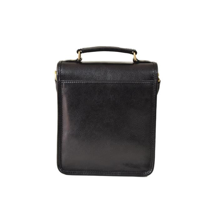 Sacoche Hexagona 111942 Cuir Noir 22x20x7 cm Cdiscount