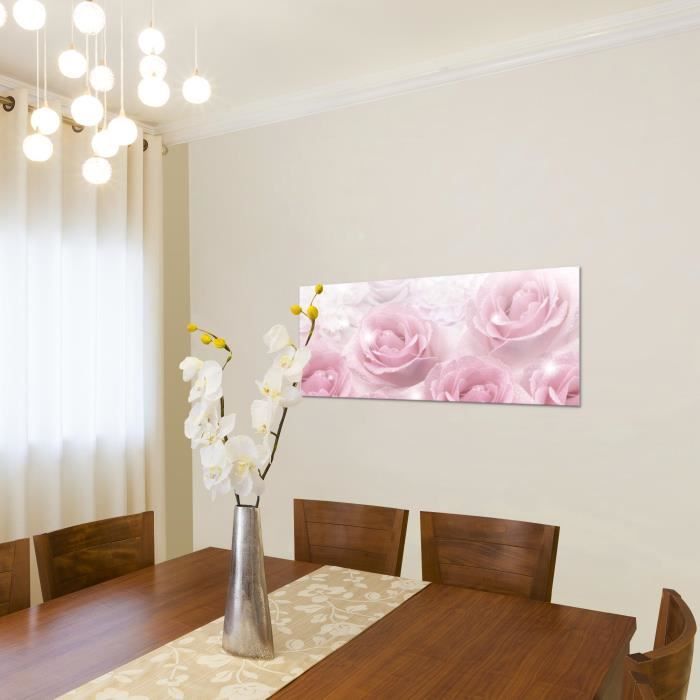 Tableau Déco Murale Toile Texture Rose Marbré 60x40 Cm - Prêt à Accrocher, Châssis Bois 2 Cm, Salon Chambre - 6