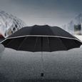 Parapluie pliable TD® Très grande taille convenant à trois personnes Bande réfléchissante Parapluie d'affaires de haute qualité-3
