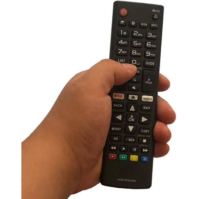 Télécommande lg de remplacement Akb75095308 Télécommande pour Lg Smart Tv  43uj6