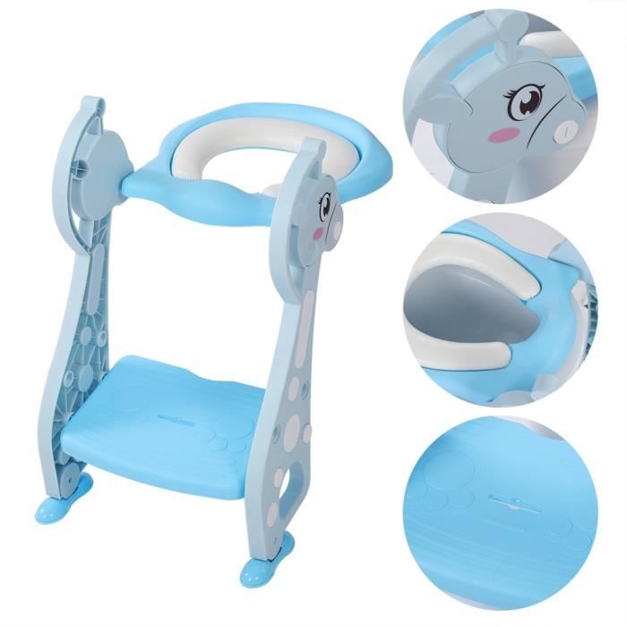 Dreambaby® Réducteur de toilettes enfant échelle polypropylène gris/blanc