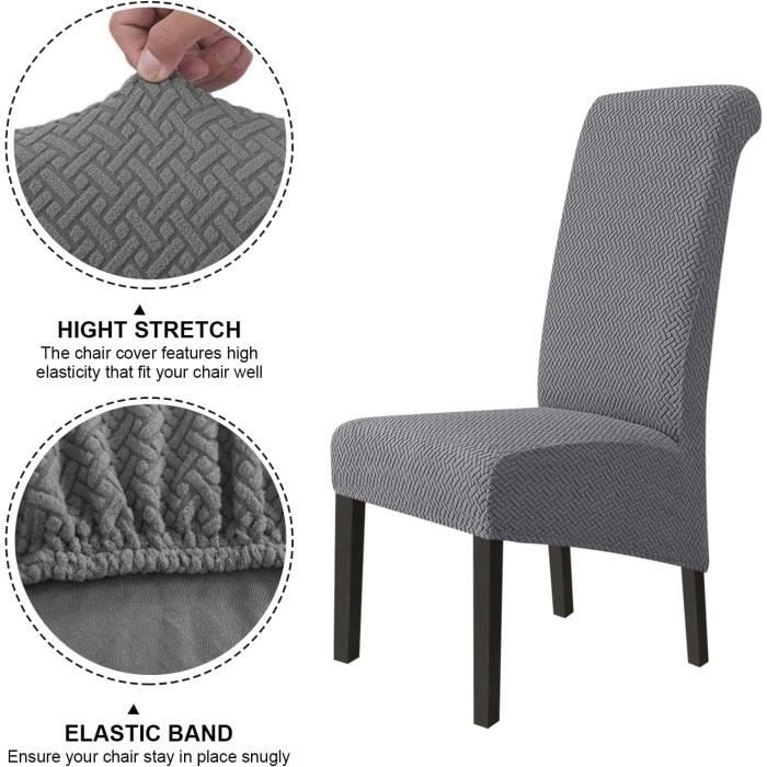 Housse chaise UNIVERSELLE extensible 190gr blanc – VIF Furniture
