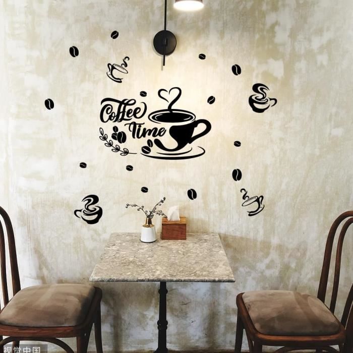 Sticker mural Grains de Café