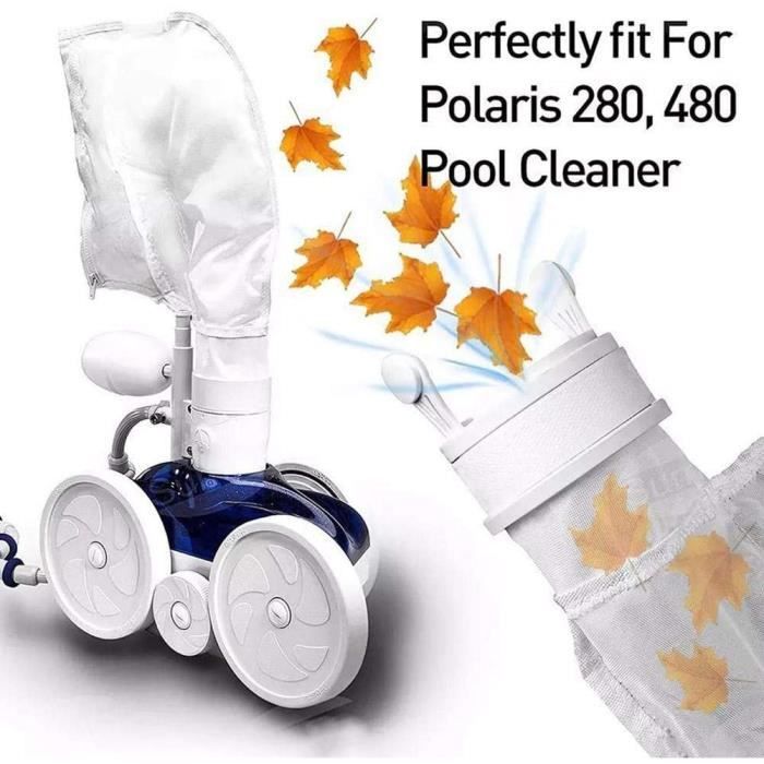 2 Sacs De Rechange Pour Robot Piscine Polaris 280/480 - Poches Filtration Nylon Avec Fermeture Zip