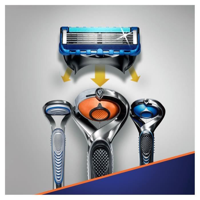 Pack De 4 Lames Gillette Fusion 5 ProGlide - Recharge Pour Rasoir - Lames 5 En Acier Inoxydable - Fabriqué En Allemagne