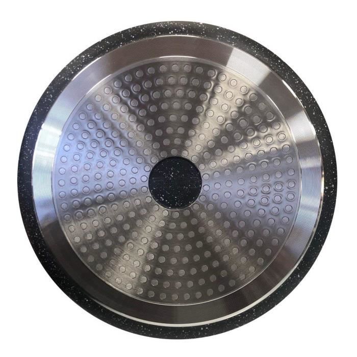 Poêle En Inox 30 Cm Avec Manche Amovible – Acier 18/10 Triply – Compatible Tous Feux Dont Induction Et Four – Sans Revêtement, Cuisson Saine