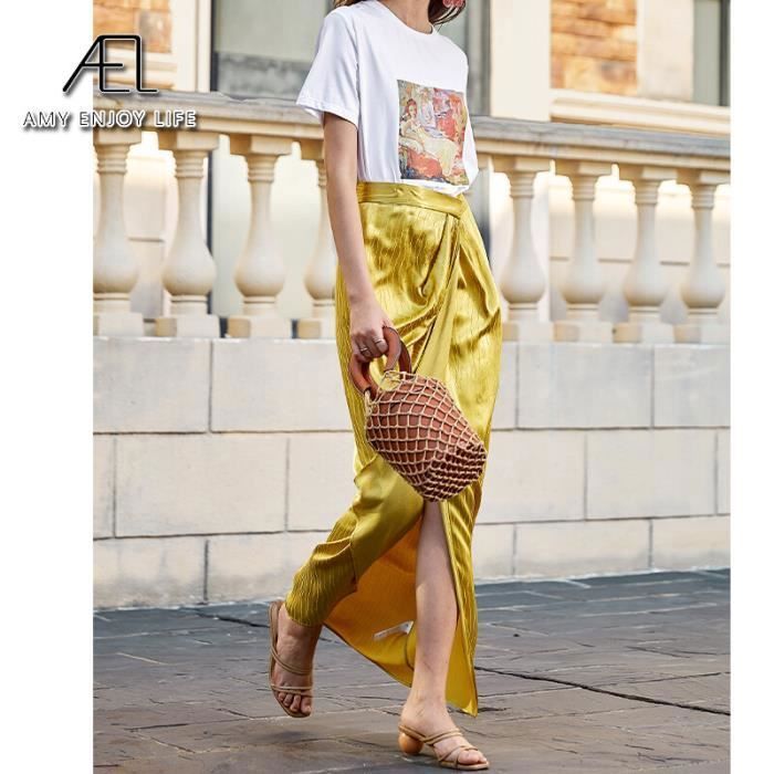 Jupe longue asymétrique sale