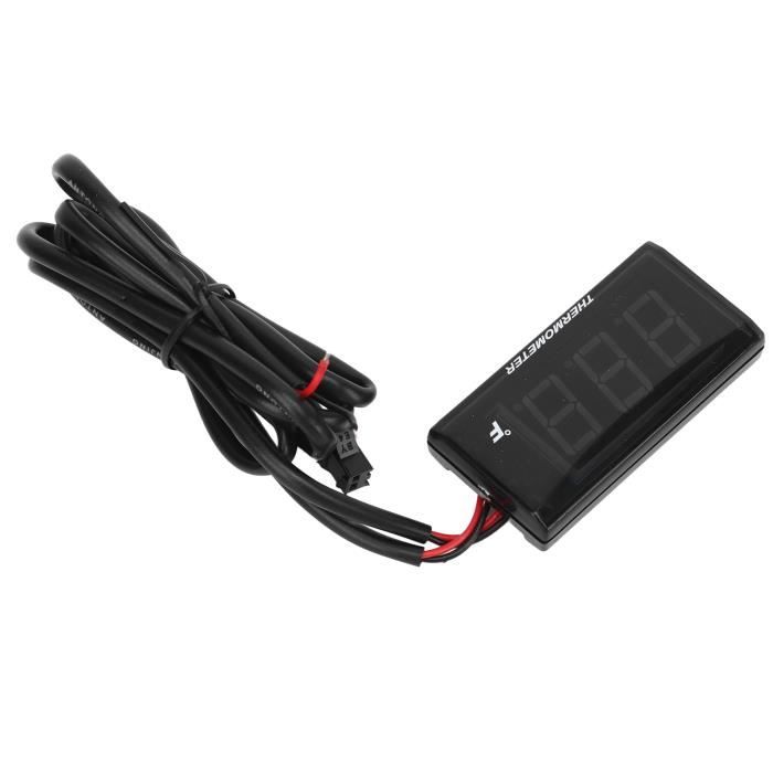 Jauge Température Eau/Huile Moto 4 En 1 - Capteur M14x1.25 - LCD 0-120°C - DC12V
