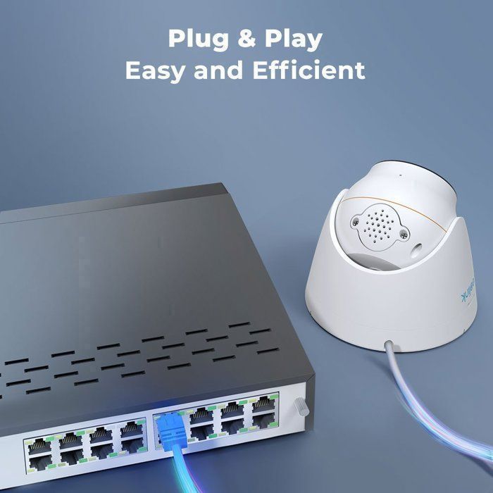 Reolink Kit Vidéo Surveillance,12MP 8X Dôme Caméra IP PoE avec Audio+ ...