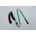 bâtons marche,matraque télescopique randonnée taff portable martial baton Bâtons de randonnée en 5 sections, - Type Green L 1PCS-0