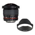 Objectif Samyang 8 mm F/3.5 UMC Fish Eye CS II pour Nikon - Ouverture F/3.5 - Distance focale 8 mm - Poids 410 g-0