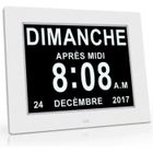 NOBRAND Horloge Calendrier - Auto Dimming - 7 Pouces - Blanc