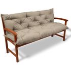 BEAUTISSU HOME STYLE Beautissu Coussin banc Flair BR 180x50x50cm - Nature - Coussin pour banc de jardin, terrasse, balcon - balancelle