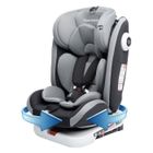 FOURWARD Siège Auto Bébé 360° Pivotant ISOFIX R129 i-Size (0-12 ans | 0-36 kg | 40-150cm) Groupe 0+1/2/3 - Noir+Gris