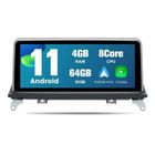 AWESAFE Autoradio Android 13 4Go+64Go pour BMW X5 E70 X6 E71 (2010-2013) CIC Système avec 10.25 Pouces Carplay Android Auto WIFI 4G
