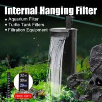 Senzeal Filtre pompe interieur pour aquarium filtre interne aquarium tortue 400L / H