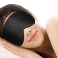 Masque de Sommeil Masque de Nuit 100% Soie Naturelle Ultra-Douce Masque de Voyage avec Bouchons d&#39;oreille et Sangle