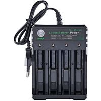 Chargeur de batterie universel Smart pour 18650 18500 18350 17670 17500 16340 14500 10440 20700 21700 22650 26650 3,7 V Li-Ion  A216