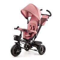 Tricycle évolutif KINDERKRAFT Aveo 3 roues pour fille de 9 mois à 5 ans - Selle pivotante - Rose Pink