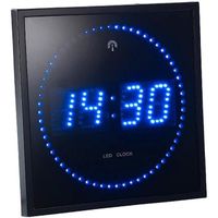 Horloge digital avec radio pilotage - Bleu - 25 x 25 x 6 cm