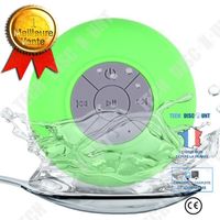 TD® Enceinte Bluetooth Douche Étanche/ Waterproof Speaker BTS-06/ Haut-parleur à ventouse étanche niveau salle de bain, vert