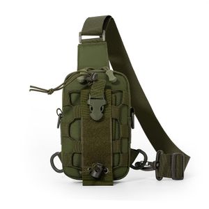 Longzhuo Sac Poitrine Homme Réglable – Sacoche Running & Sport, Nylon Imperméable, Poches Multiples