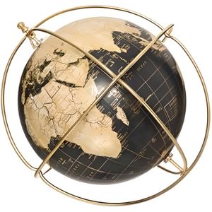 GLOBE TERRESTRE Gadgets & accessoires - Globe terrestre - Flower - D 25 cm - Noir