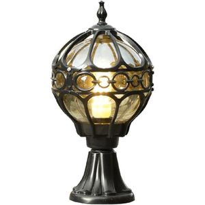 LAMPE DE JARDIN  Antique Lampe Pilier Exterieur,Étanche Jardin Lamp