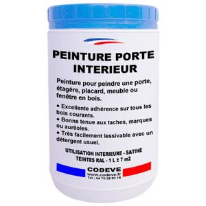 PEINTURE - VERNIS Peinture Porte Interieur - Pot 1 L   - Codeve Bois