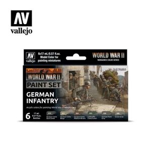 ACCESSOIRE MAQUETTE VALLEJO - Set De Peinture Wwii Infanterie Allemand