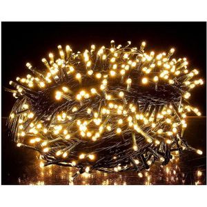 Guirlande lumineuse nomade 15 LED blanc chaud déco cloche en métal