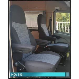 Housse pour siège camping-car bleue/grise - CF10244 
