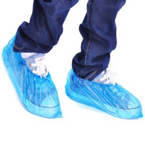 Bleu Non-Toxique Taille Unique 100Pcs Couvre-Bottes de Qualit/é Sup/érieure Mat/ériau Non tiss/é SUIYI Couvre-Chaussures Jetables Surchaussures