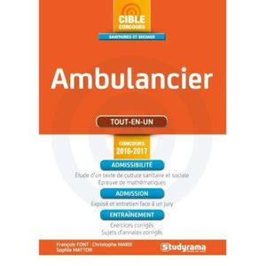 Livre Ambulancier Achat Vente Pas Cher