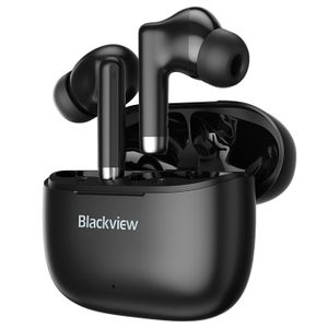 OREILLETTE BLUETOOTH Blackview Airbuds 4 Écouteurs sans Fil Bluetooth 5.3 Son Stéréo,Contrôle Tactile, IPX7 400mAh(Max.36h) pour Android iOS - Noir