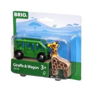VÉHICULE CIRCUIT Wagon Girafe - BRIO - Modèle de jouet pour enfant 