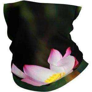 ECHARPE - FOULARD Masque Facial Imprimé Fleur De Lotus Bandanas Cach