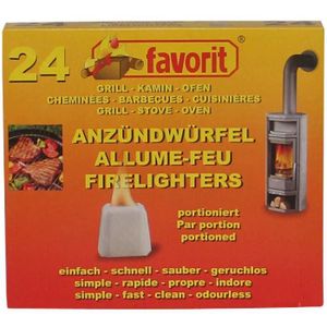 ALLUME GAZ - FEU  Allume barbecue-cheminée Favorit - Vendu par 24