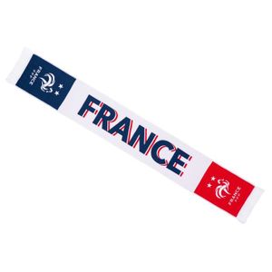 DRAPEAU - BANDEROLE Echarpe FFF - Collection officielle EQUIPE DE France de Football  - Taille adulte - Bleu